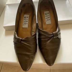 Nine West Bronze Flats size 6.5
